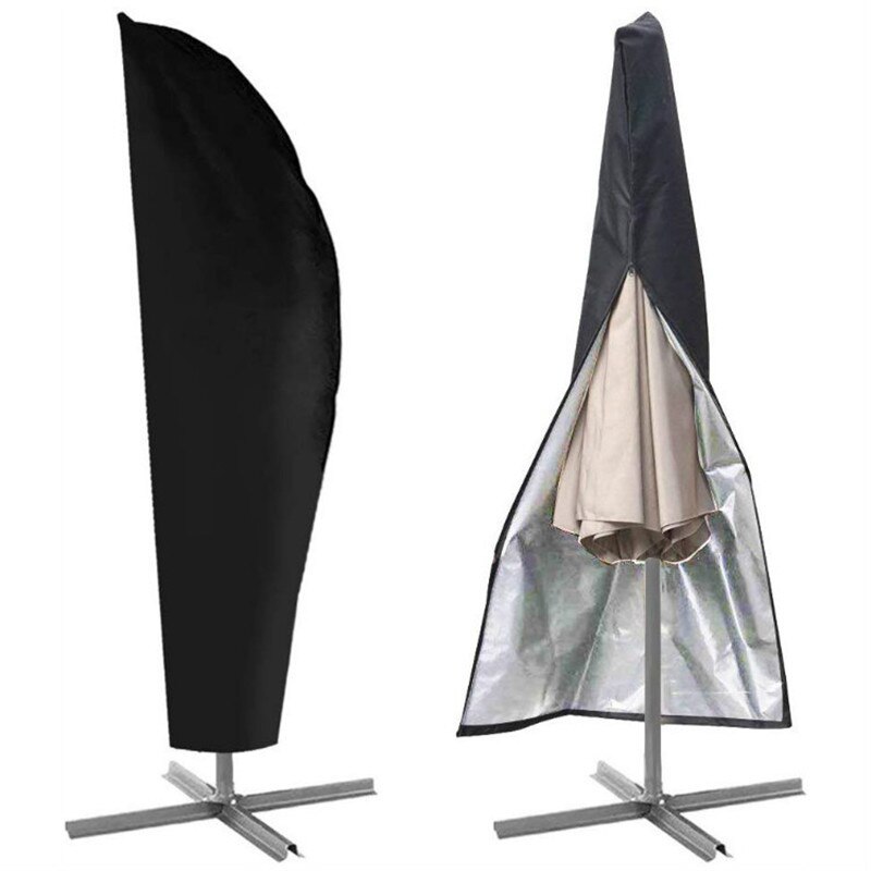 Housse de parapluie, housse de parapluie imperméable et anti-poussière pour cour du marché avec fermeture éclair, protection pour l&#39;extérieur