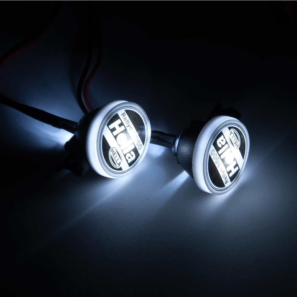 AXSPEED 2/4 Stuks LED Licht met Ronde Plastic Cover voor TRX-4 Axiale SCX10 Tamiya CC01 D90 TF2 1:10 RC Crawler Auto Upgrade Onderdelen