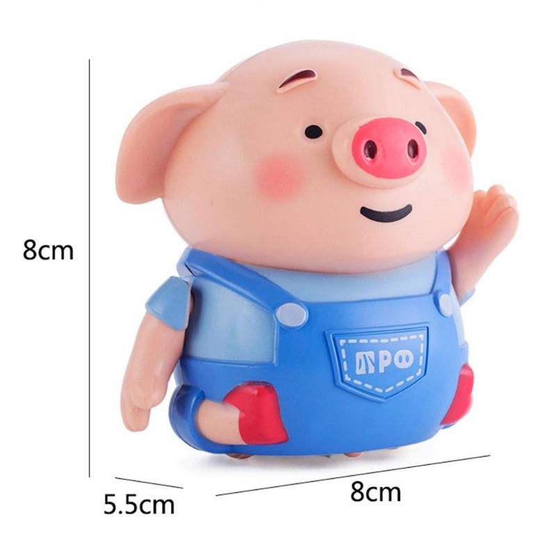 Inductive Pig Pen Draw Line Heel Robot Light Music Animal Education Kid Toy Mini Pig Robot Inductive Pen Light Music Animals