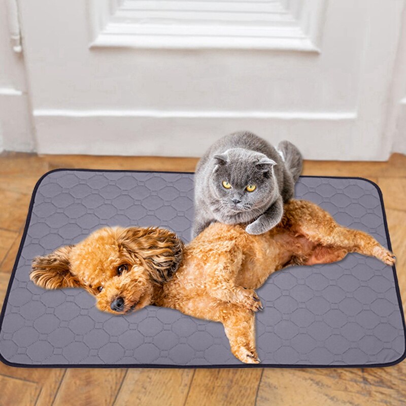 Dog Mats Washable Reusable Dog Non Slip Puppy Pad Waterproof Pet Mats Sleeping Bed Mat Travel Crate Floor Puppy Dog Mats