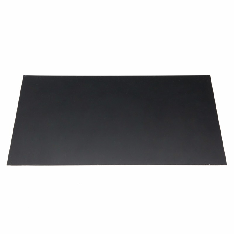 1pc Pratical ABS Styrene Plastic Flat Sheet Plate Black For Industry Tools