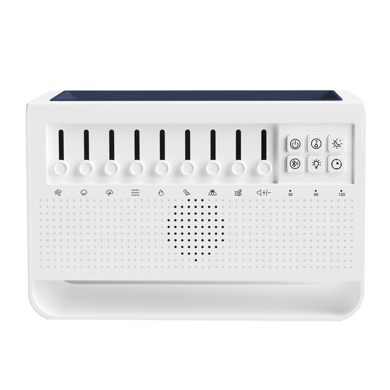Witte ruis luchtbevochtiger Alles-in-één machine om te helpen slapen Draagbare nachtlampjeverspreider met 8 natuurlijke geluiden Bluetooth-luidspreker: Default Title
