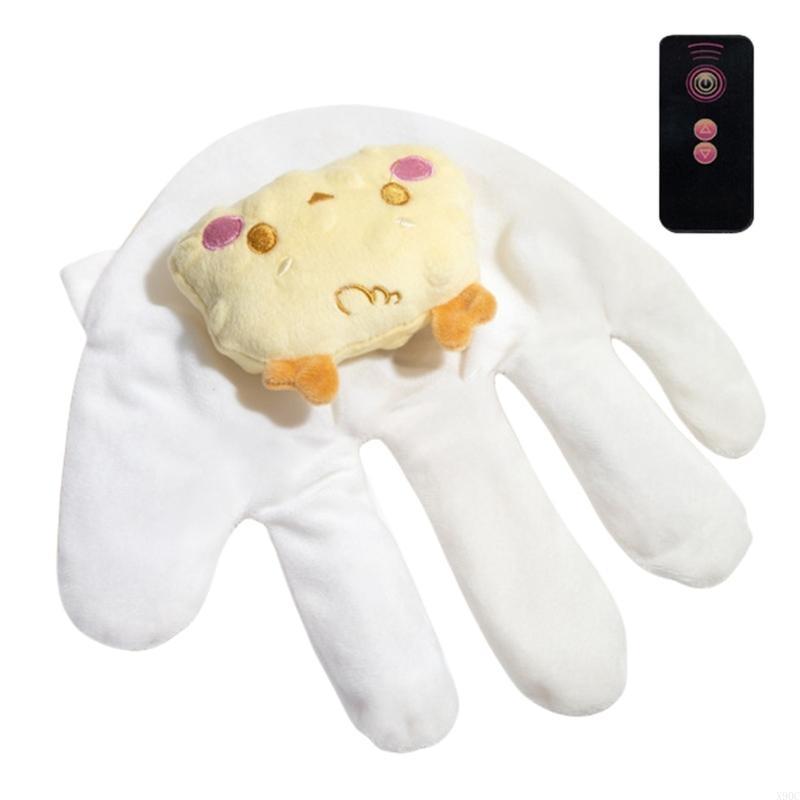 Soothing hand baby calming pillow for children, soft and breathable sleep aid for toddlers with gentle vibration: Beige