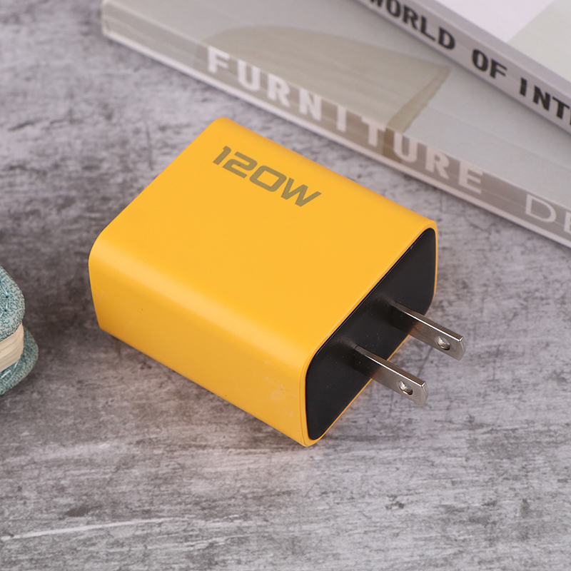 Hurtiglader type  c 120w hurtiglading 3.0 usb-laderadapter til telefon pd usb-lader hurtiglading: Sølv