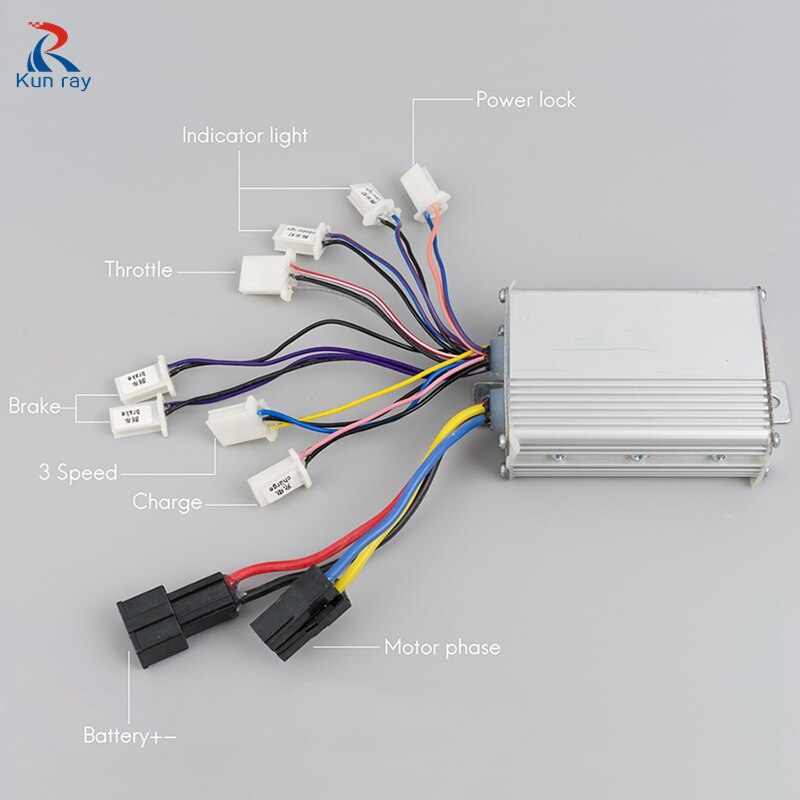 Electric Brushed Motor DC Controller 24V 36V 48V 250W-800W, Speed Controller For Electric Bicycle Scooter E-bike Accessories