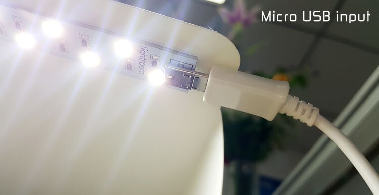 USB Mini Studio Soft Light Box LED Camera Portable with Black and White Photography Backdrop