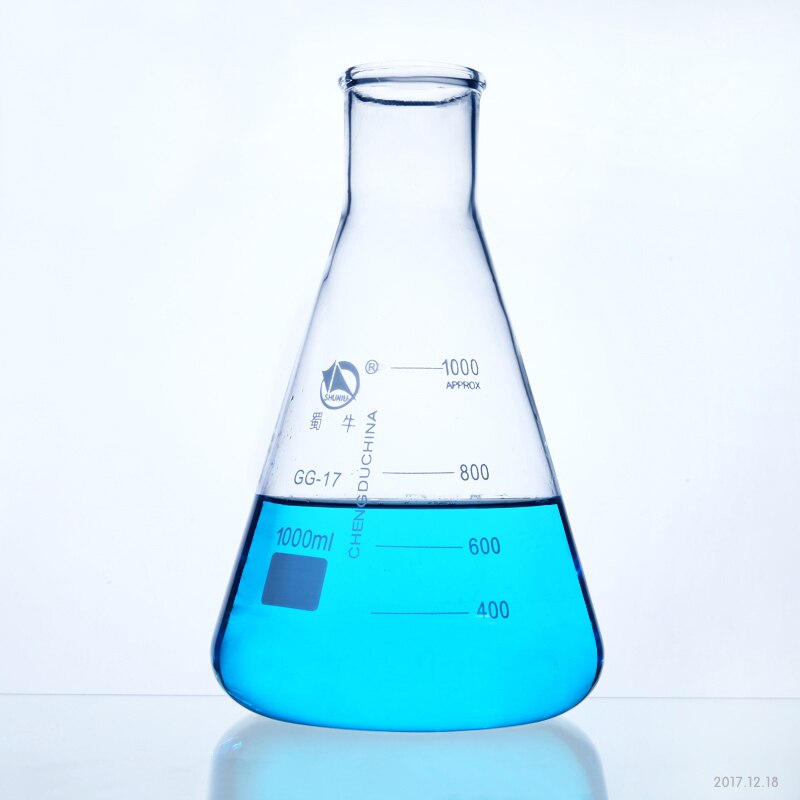 1 Pc 50-2000 Ml Brede Hals Grote Mond Driehoek Glazen Kolf Erlenmeyer Erlenmeyer Labratory Apparatuur