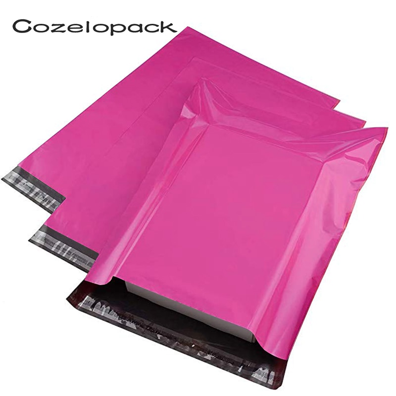 100pcs Pink Poly Mailer Self Adhesive Post Mailing Package Mailer Courier Envelopes Bags Courier Storage bags