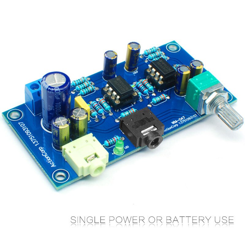 HIFI 47 Earphone Amplifier 2 Channel Headphone Amplifier 47 Amplifier Dc Single Power Version(Finished Product)