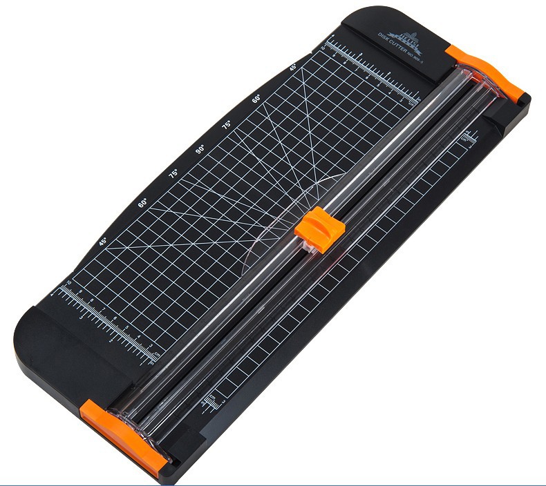 A4 Paper Cutter Paper Cutter 909-5 Paper Cutter Straight Knife Guillotine Ruler Film Cutter Paper Knife Slide Knife Black White: black  909-5