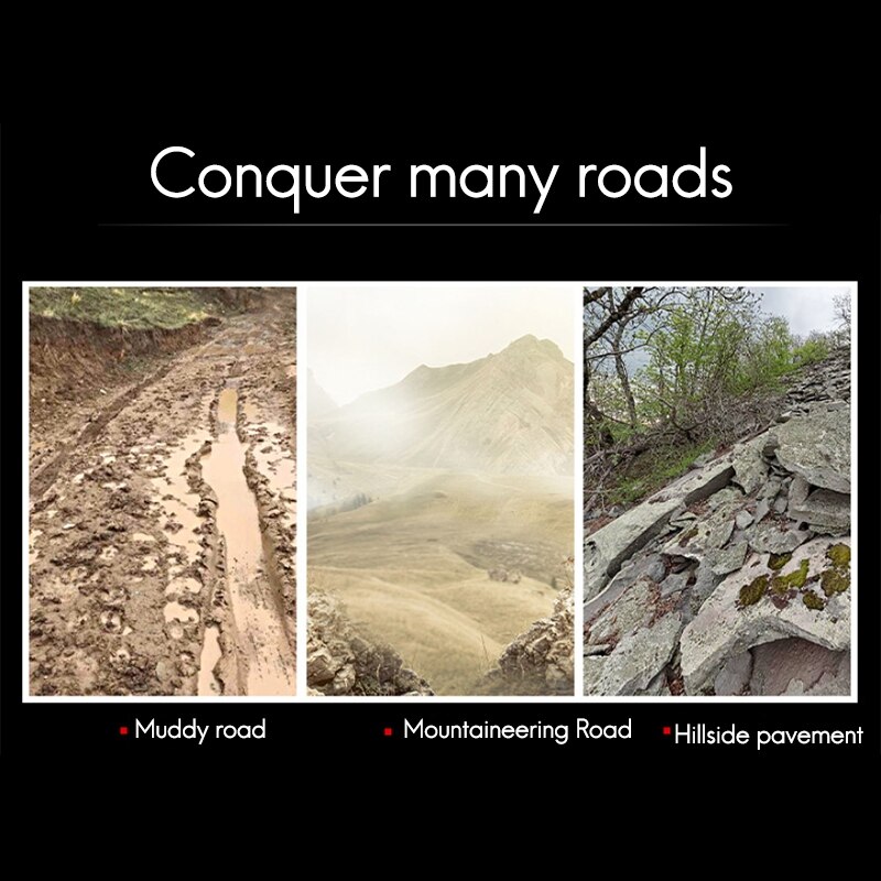 8 Inch Off Road Wheel Pneumatic Rubber All Terrain Mountain Wheels Kit for DIY Skateboard /Scooter/ROTATING