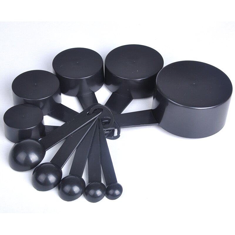 5/10pcs Kitchen Measuring Tool Measuring Cup and Spoons Plastic Teaspoon Coffee Sugar Scoop Cake Baking Flour Measuring Cups