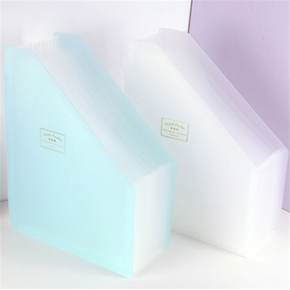 Stand Pastel Cookie Expanding Wallet Student A4 Papers Office Finishing Bag Folder