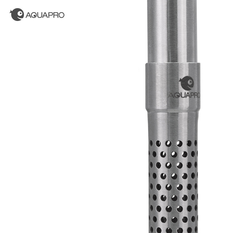 AQUAPRO-Mini tubos de espumadera de entrada y salida de acero inoxidable, filtración de peces y camarones, accesorios para acuario, filtro de salmuera Akvarium y camarones