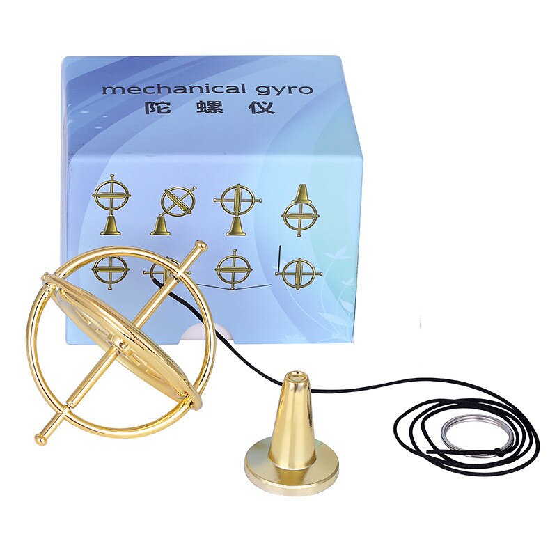Metal magisk balance spinding top magisk gyroskop gyro intellektuel gryo legetøj uddannelse ornament ornament jul