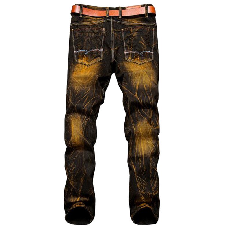 hommes déchiré Jean pantalon coupe ajustée en détresse Hip Hop trou Rock Denim mâle nouveauté Streetwear hommes Jean Punk pantalon