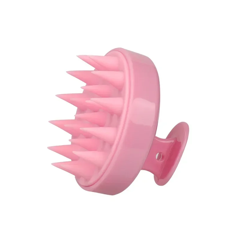 Brosse à shampoing en Silicone, peigne de Massage du cuir chevelu, peigne de lavage des cheveux, brosse de Massage corporel, brosse de bain-douche, outil de Salon de coiffure: Black