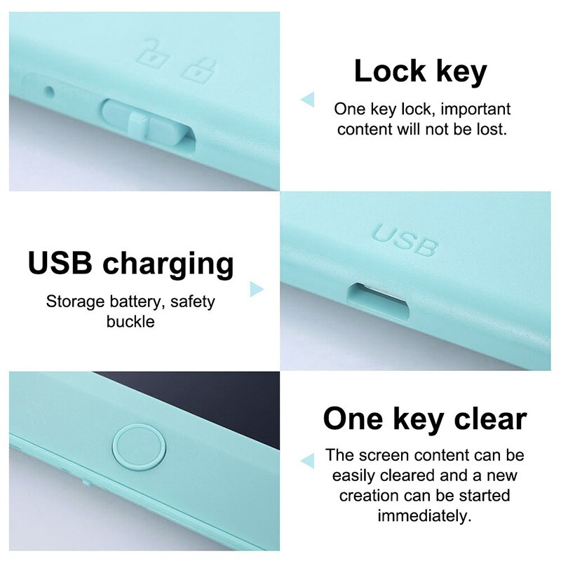 8.5 ''10" Lcd Schrijven Tablet Digitale Tekening Tablet Handschrift Pads Draagbare Elektronische Tablet Board Ultradunne Board voor Kids