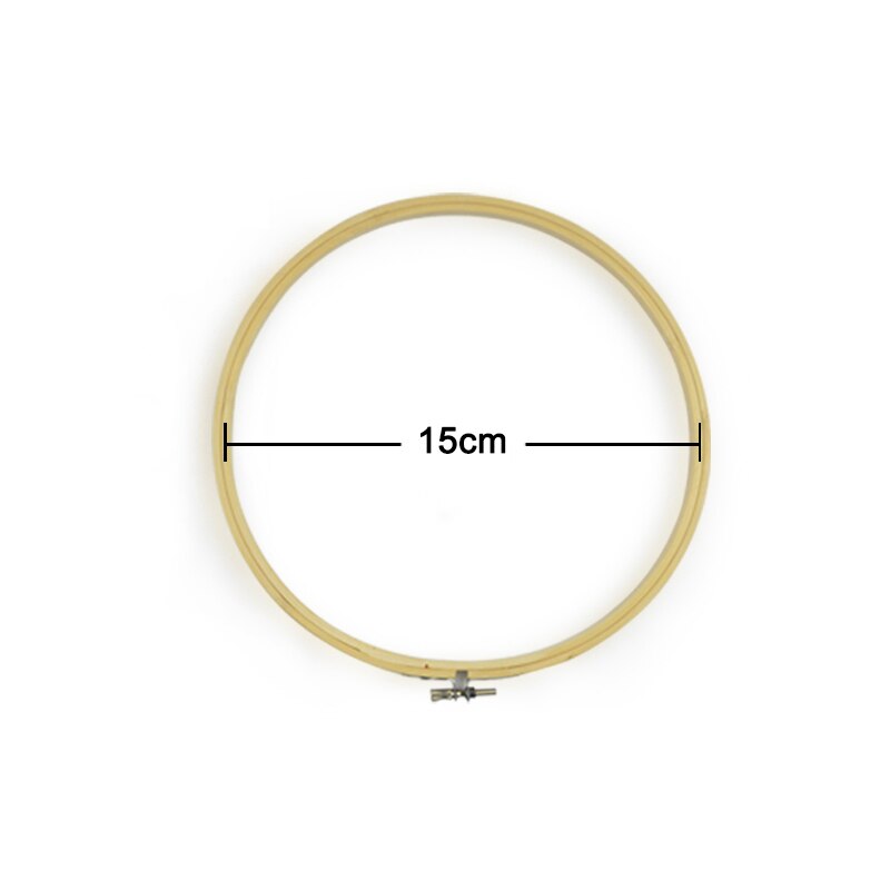 10-26 cm bambus broderi ring ring cirkel rund til gør-det-selv håndarbejde korssting håndarbejde syning husholdningsværktøj: 07