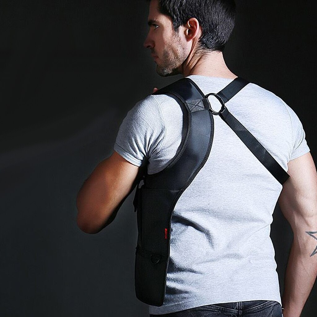 Bolso de hombro oculto antirobo con bolsillo de nailon para teléfono Mp3, bolsa de almacenamiento para hombres y mujeres