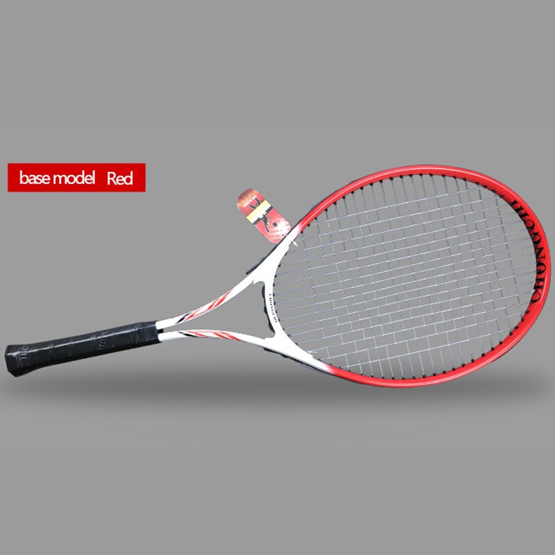 Raquete de tênis profissional de fibra carbono com saco de corda raquete treinamento pickleball padel raquetes esportes para homens: base red