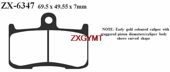 Jeu de plaquettes de frein pour moto, compatible avec KAWASAKI Z 900 Z900 avant et arrière 18 17