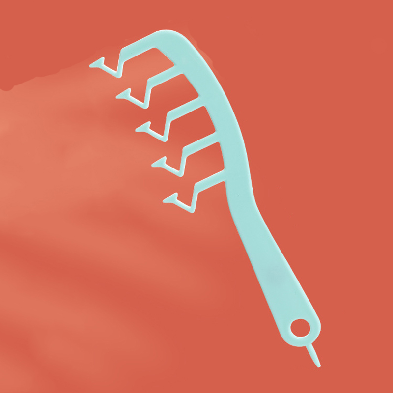 Hair Fluffy Comb Hair Style Comb Instant Hair Volumizer Curly Fluffy Hair Styling Comb Hair Slit Cover Z-Shape Combing Brush: Green