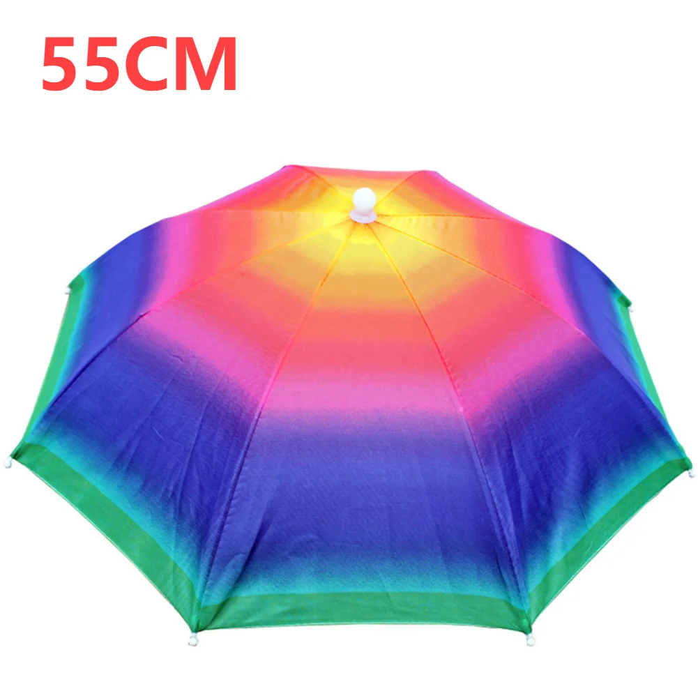 Regen Paraplu Hoed Outdoor Draagbare Regen Paraplu Hoed Opvouwbare Zonnekap Waterdichte Camping Vissen Hoofddeksels Strand Hoofdhoed: legergroen