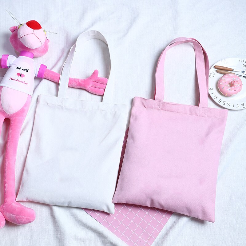 Mode Harajuku Effen Kleur Canvas Shopper Tas Koreaanse Vrouwen College Ulzzang Tas Zwart Grote Capaciteit Wit Diy Schoudertas