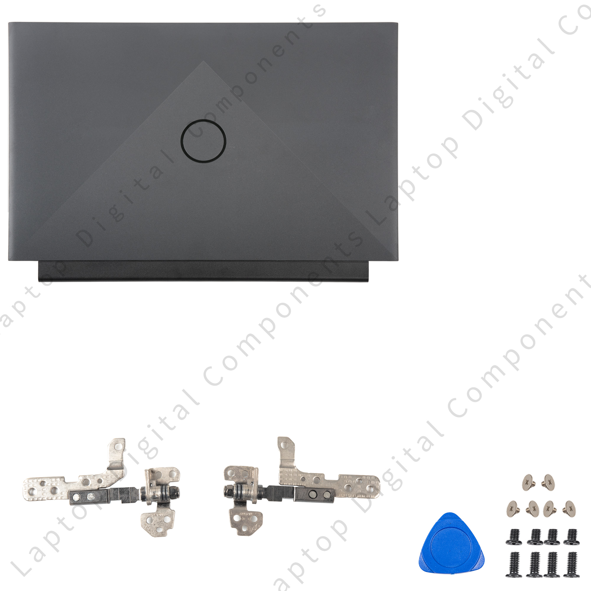 Nowość Pokrowiec na laptopa Dell G15 5510 5511 5515 5520 5525 Pokrywa tylna LCD Przednia ramka Palmrest Dolna obudowa Zawiasy Pokrywa notebooka: SZARY