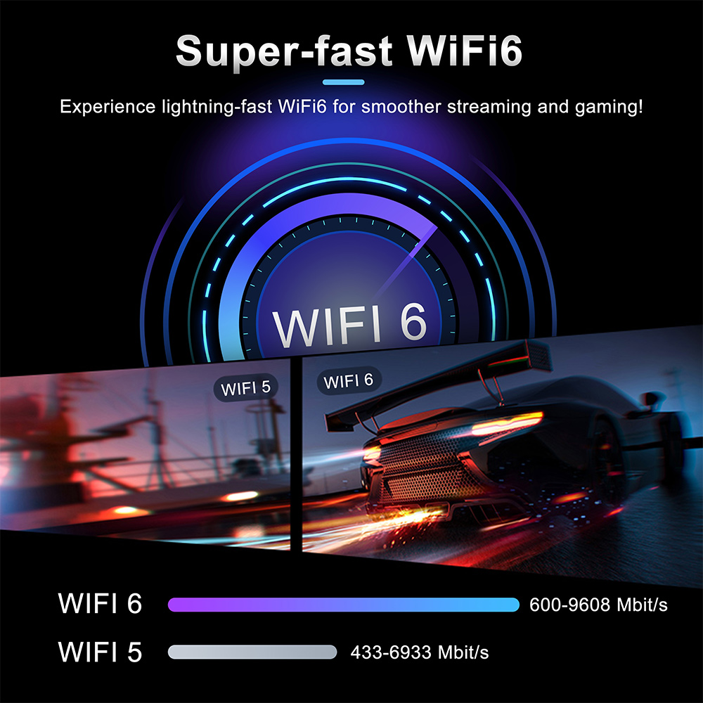 DQ06 ATV Mini TV Stick Android 12 Allwinner H618 Quad Core 8K Video 4K@60fps Wifi6 BT5.0 Build in BT Voice Android 12.0 TV BOX
