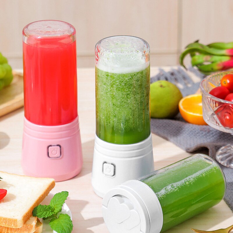 Handheld Wireless Electric 6 Blender Portable Juicer USB Rechargeable Fruit Mixer Cup Smoothie Maker Juicer Cup Food Processor