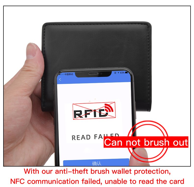 RFID Blocking Wallets Men Credit Card Holder Aluminum Alloy Business ID Card Case Automatic Male Metal Leather Cardholder Wallet