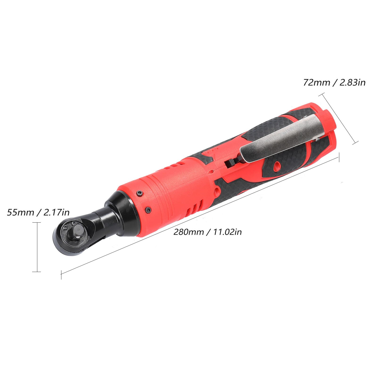 16.8V Impact Wrench Cordless Rechargeable Electric Wrench 3/8 Inch 90° Right Angle Ratchet Wrenches Impact Driver Power Tool