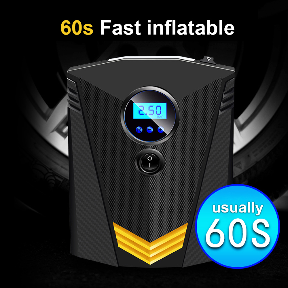 150 PSI Reifenfüller, Auto-Luftkompressorpumpe, tragbar, Digital, DC 12 Volt, für Auto, Auto, Motorräder, Fahrräder, Reifenzubehör