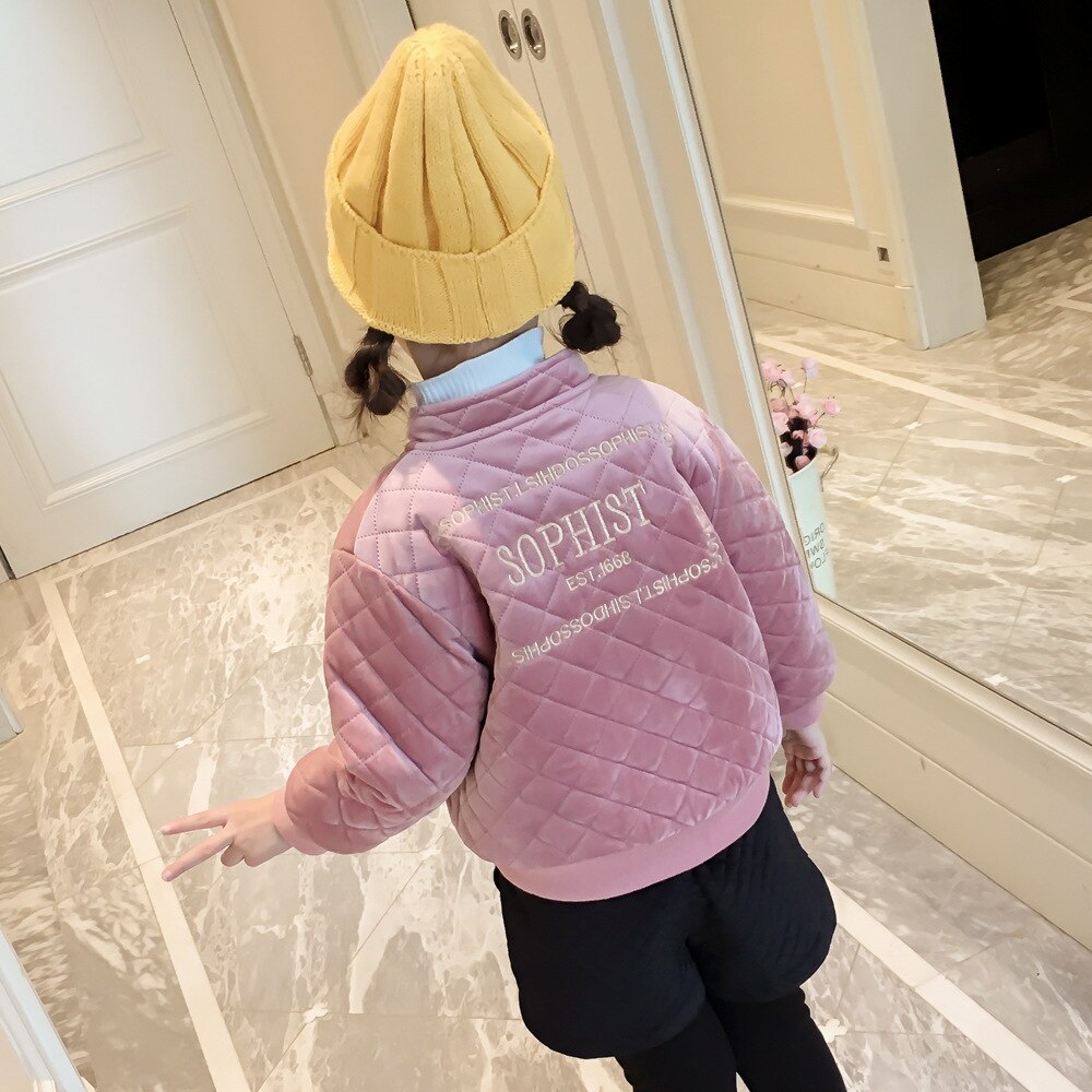 Children Winter Jacket Girl Winter Coat Kids Warm Thick Pink Coats