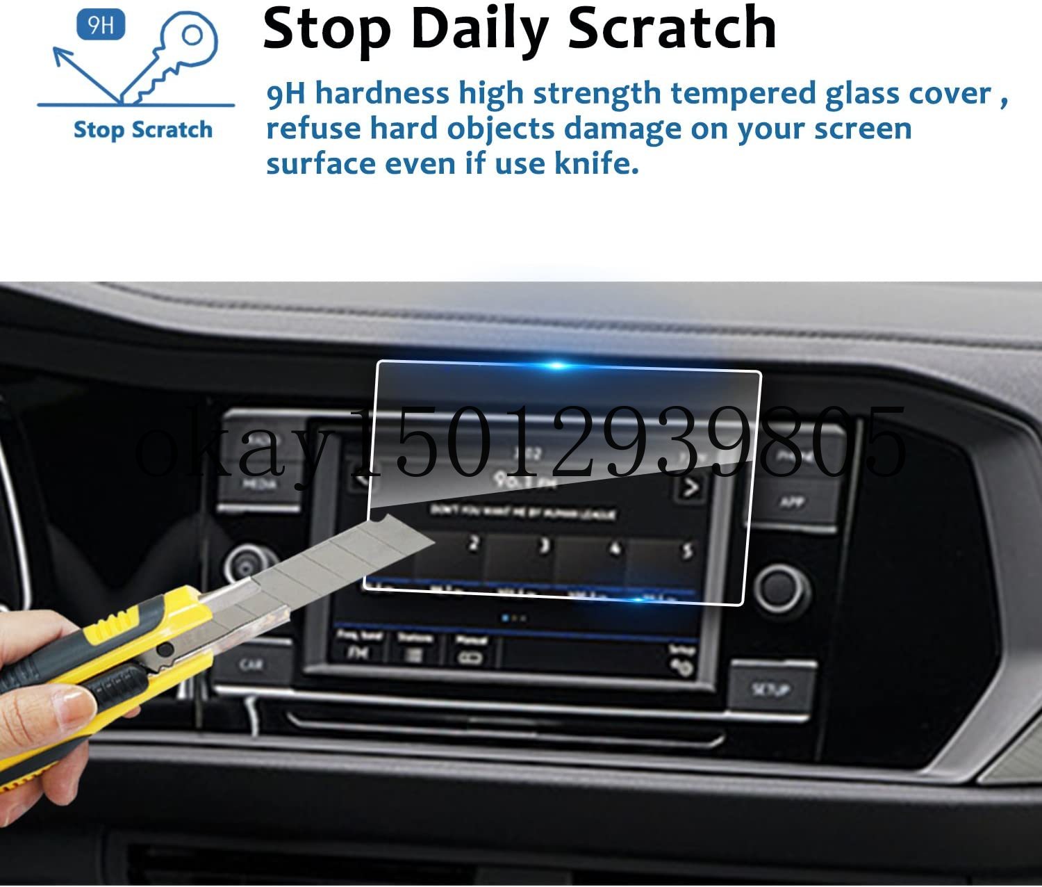 Car Navigation Screen Protector for Jetta2019 ,Cle... Grandado