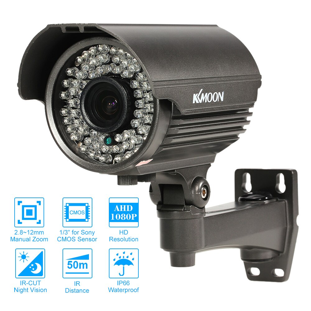 KKmoon 1080P AHD CCTV Camera Outdoor Analoge Video Surveillance Camera voor Sony CMOS Weerbestendige PAL CCTV Outdoor Camera
