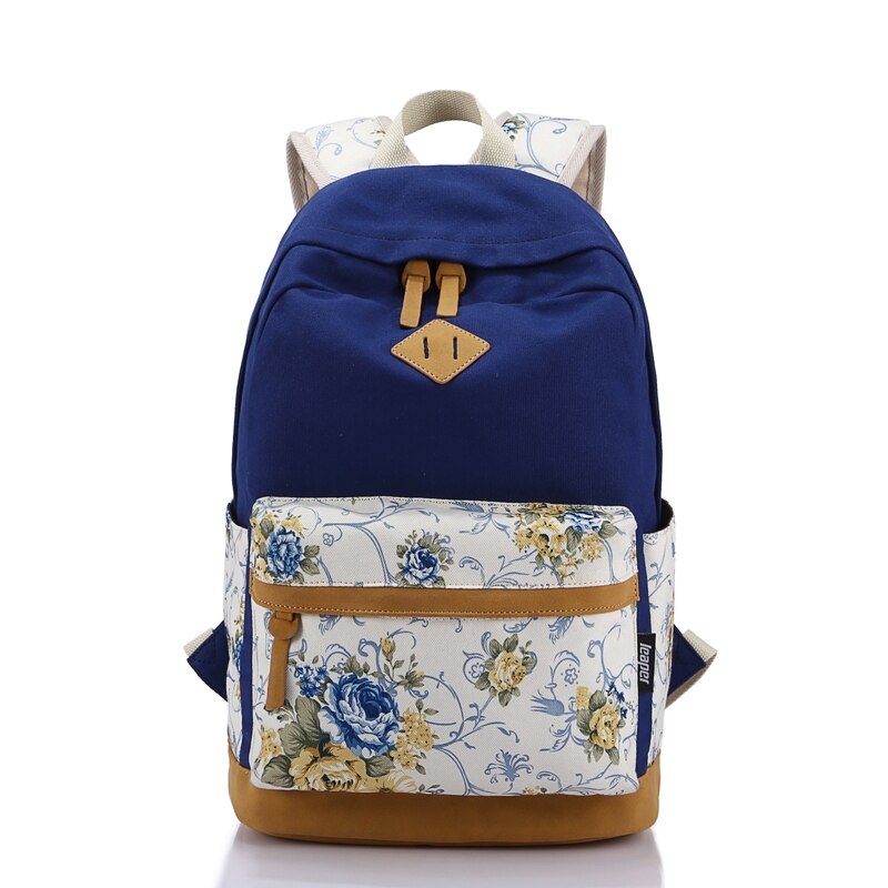 Vrouwelijke Vintage Bloemen Rugzak Canvas Tas Meisjes School Rugzak Vrouwen Rugzak Kinderen Schooltassen Rugzakken Voor Meisjes Schooltas
