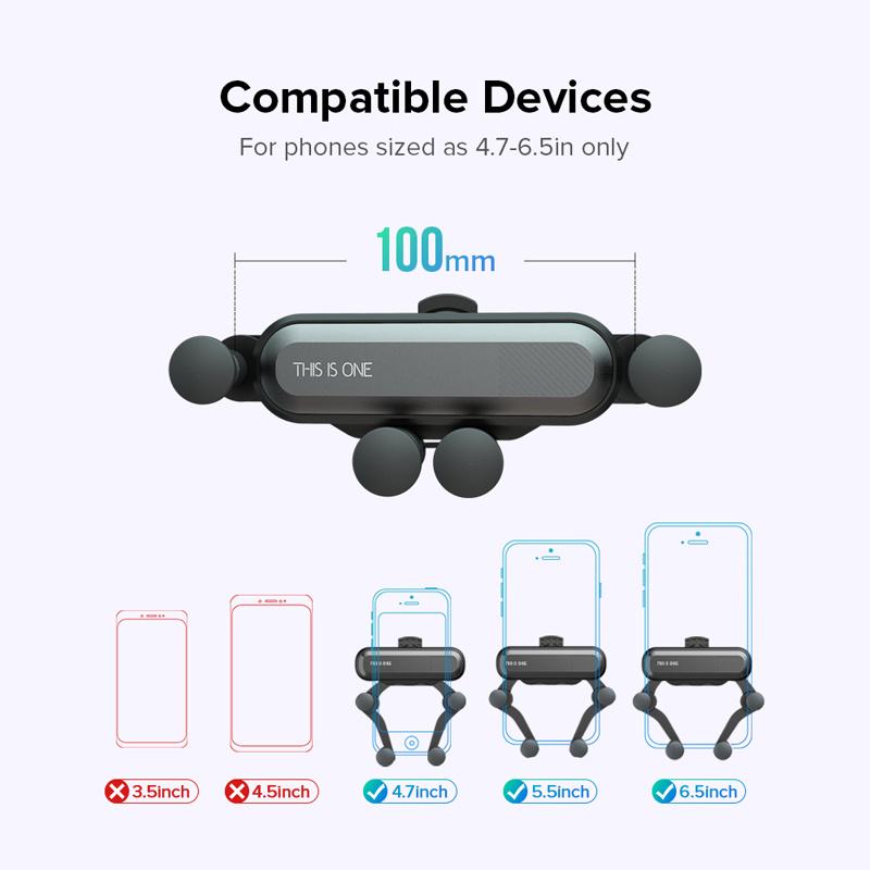 Gravity Expansion Car Holder For Xiaomi 10 9 Redmi 10 Note 9 8 Pro For Stand in Car Samsung Galaxy A51 A71 A70 A50 A50s S6 S7 S8