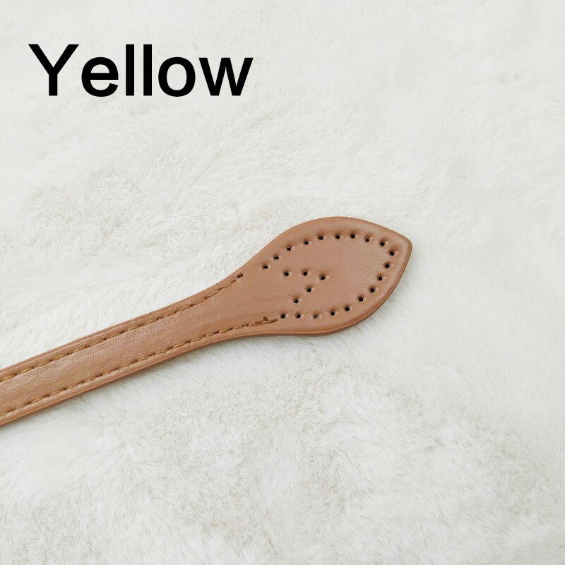 61cm Bags Straps Handbag Slim Handles Replacement for Handbag Strap DIY Accessories Bag Straps PU Leather Bag Straps Handle Belt: yellow