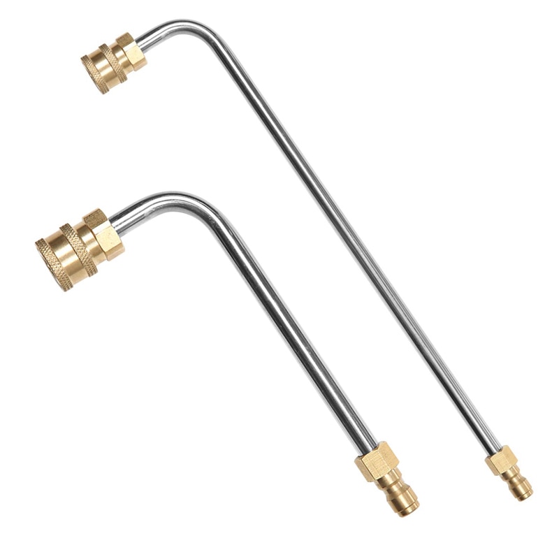 Rondella grondaia più pulito attaccamento, Rondella di Pressione grondaia Asta per lancia/Bacchetta 1/4 di Pollice Presto Collegare,90 gradi Asta Curva