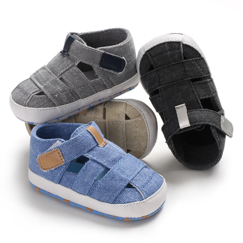 Kids Pasgeboren Baby Jongens Zomer Zachte Crib Schoenen Eerste Wandelaar Anti Slip Sandalen Schoenen