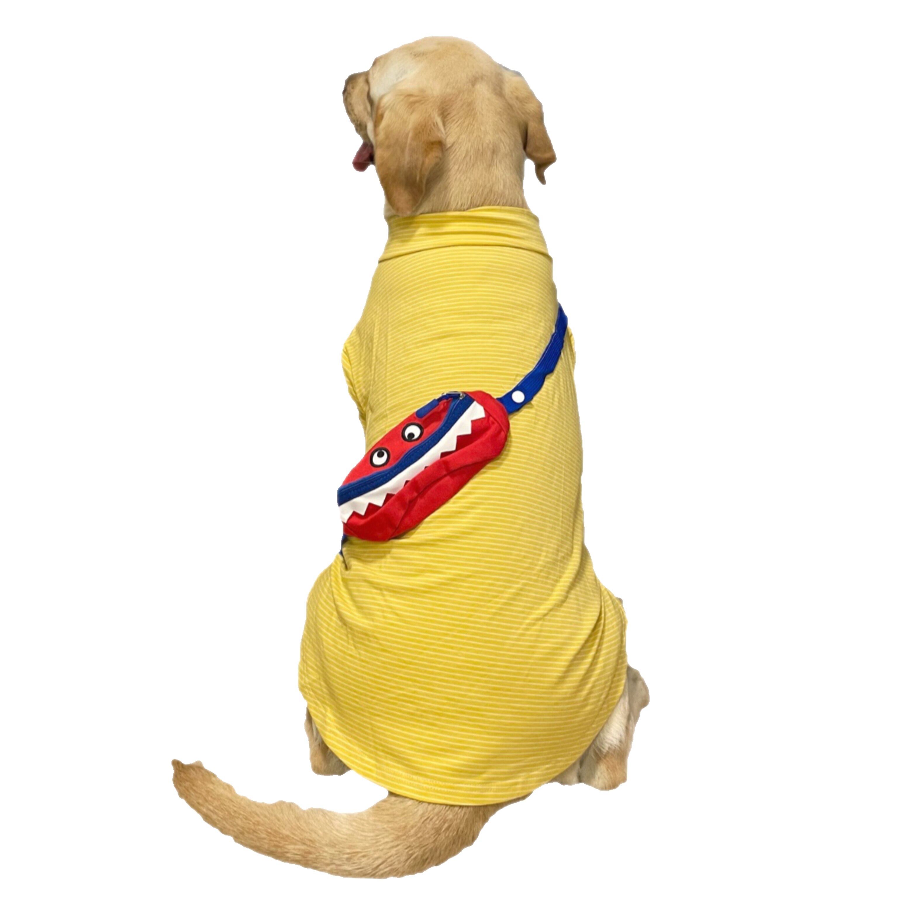 Spring big dog clothes striped shirt spring and summer thin cotton sunscreen and anti clothes suitable for large dogs