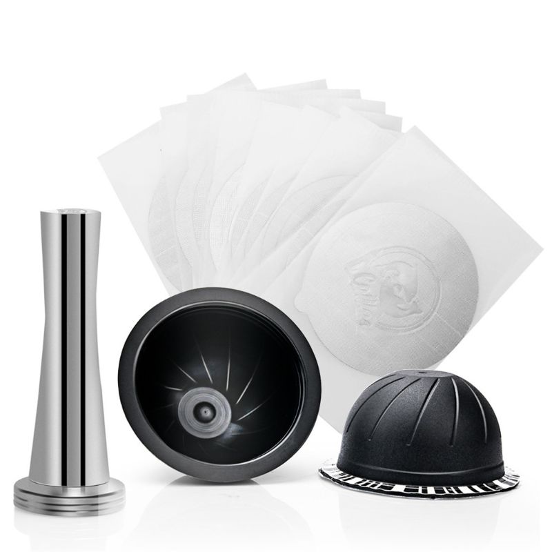 Para nespresso vertuo café cápsula copo auto vara folha de alumínio conjunto tamper 11ua: 8YY501721-1-B
