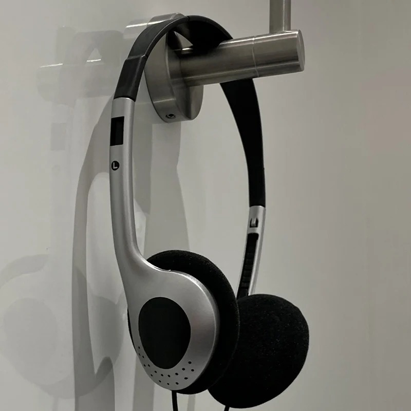3.5mm Retro Headset Headphones Y2k Personality Wired Headset Music Mp3 Walkman Portable Wire Small Headphone Photo Props