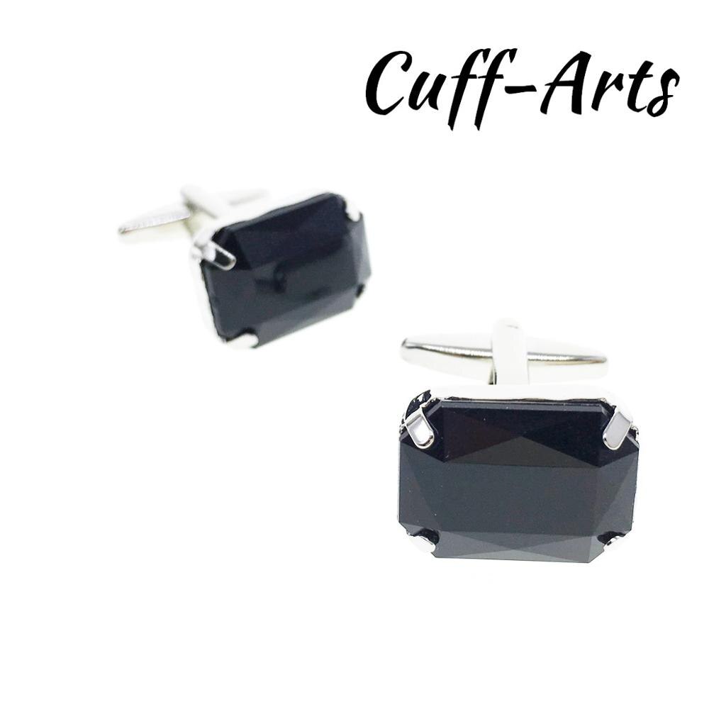 Boutons de manchette pour hommes, boutons de manchette en cristal, bijoux de couleur, boutons de manchette de chemise pour hommes, marque de luxe, boutons en cristal acrylique par cuffarts: C20141a