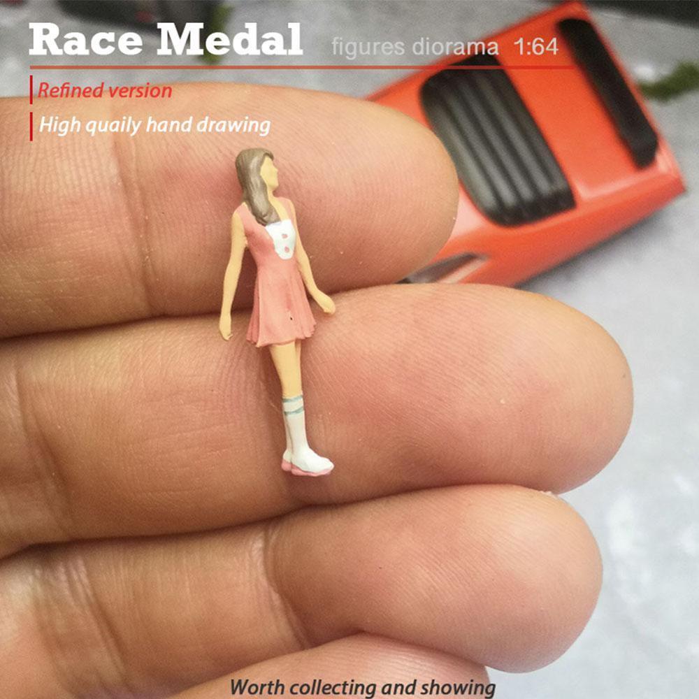 RaceMedal 1:64 Diorama bord de route doux rencontres scénedoll extérieur pour personnage Siku et femmes hommes directe Couples K2P4