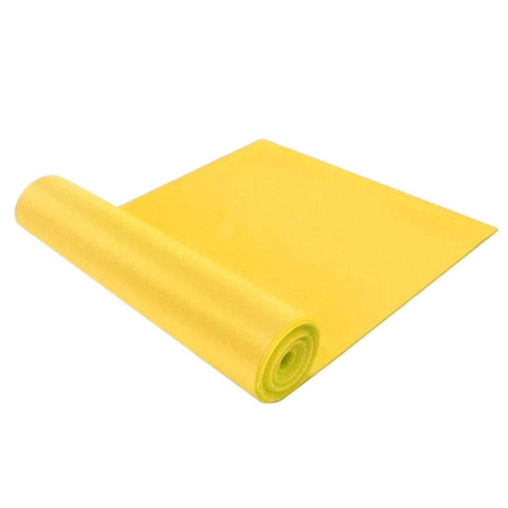 Faixas de fitness exercício puxar para cima fitness látex banda ginásio tubo: Yellow