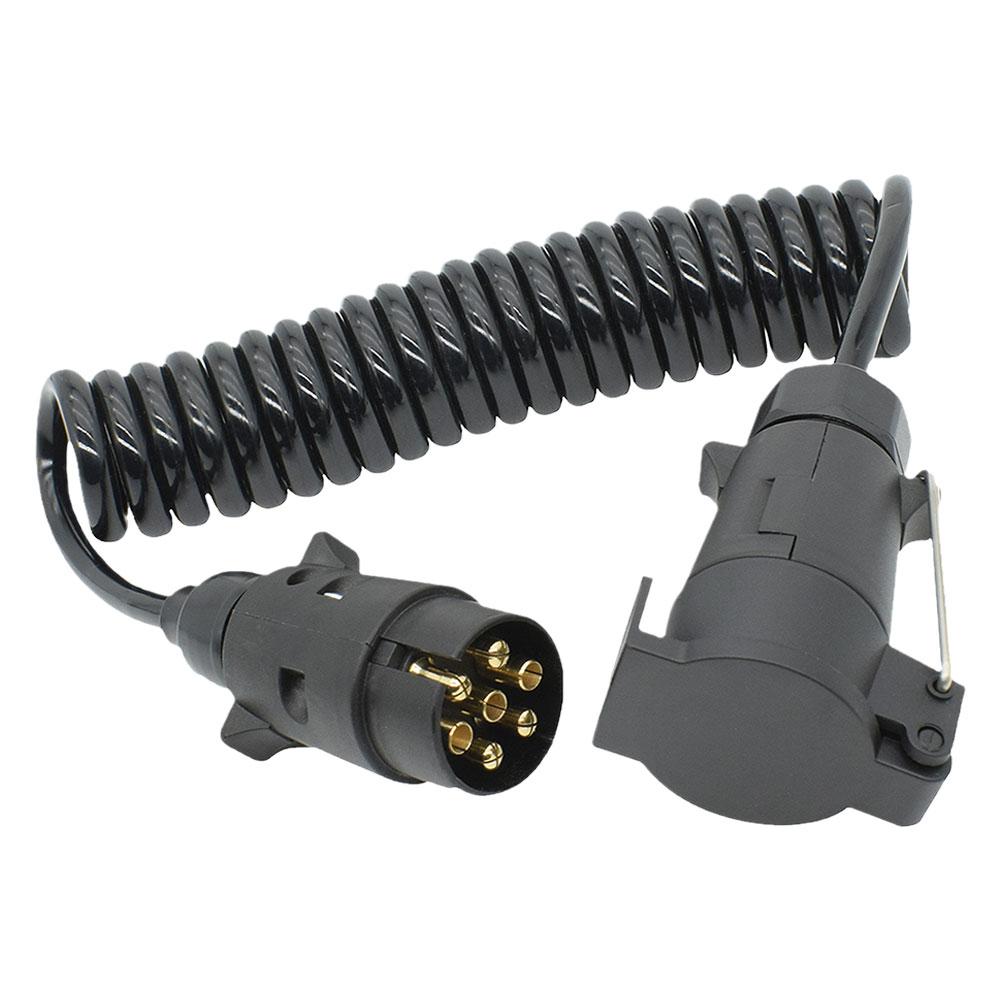 2 m 7 Pin Anhänger Lkw Licht Bord Verlängerung Kabel Blei Stecker Auf Buchse Draht Steckdose Draht Teil Kupplungen schaltung Steckdose